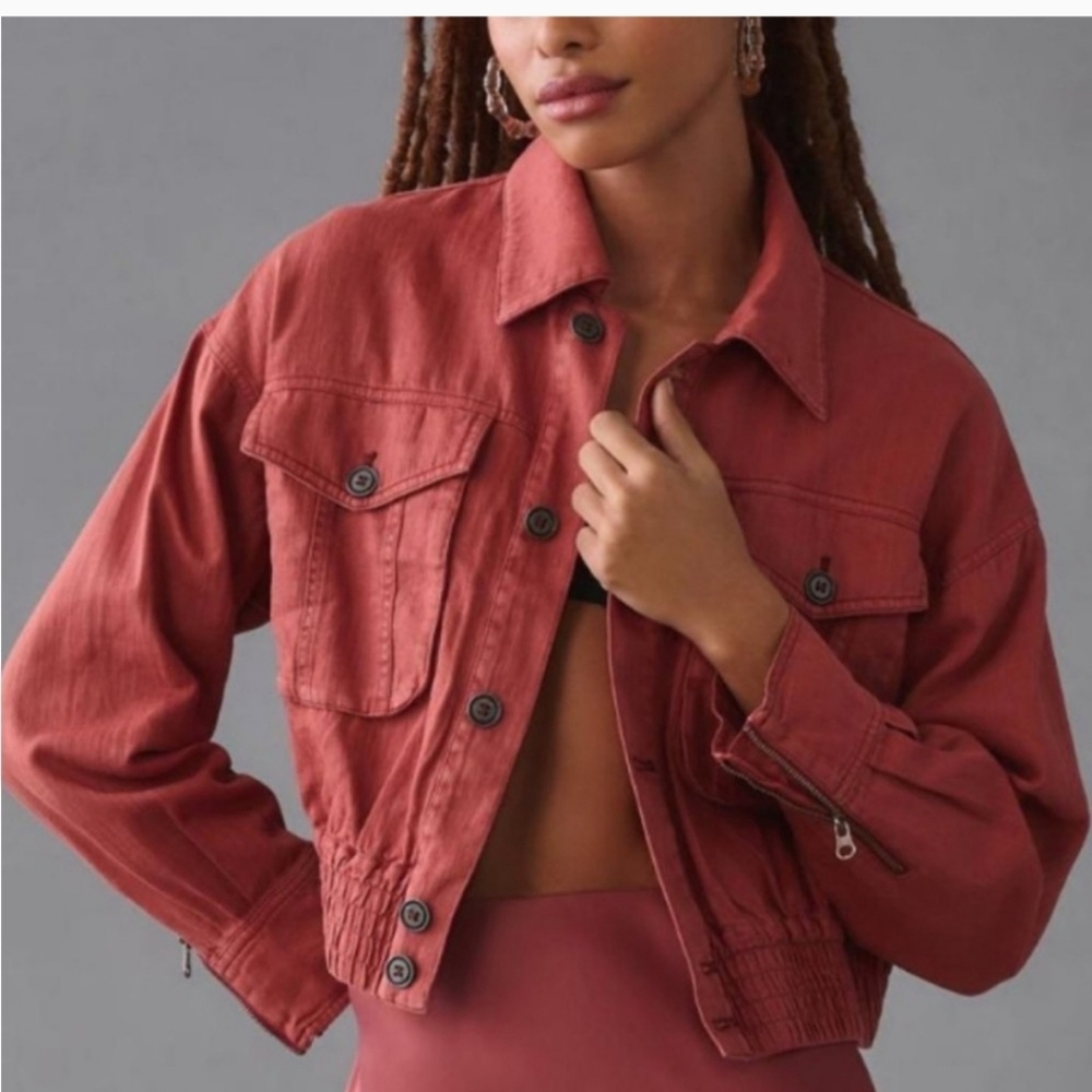 Pilcro Rust Bomber Jacket